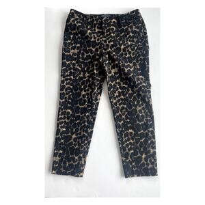 Old Navy Harper Mid-Rise Animal Print Straight Leg Pant Sz 6